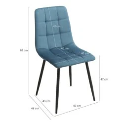 Lot De 2 Chaises Tissu Velours - LOUISE -Chaises Soldes 0bad73d3ad2a4685bb2957432e75463e