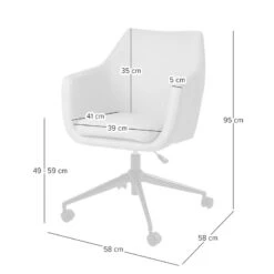 Chaise De Bureau Pivotante NICHOLAS -Chaises Soldes 1000016126 230912 500 SKETCH DETAILS P000000001000016126 sketch