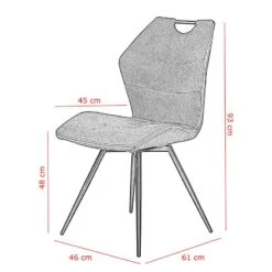 Chaise Capitonnée Theres -Chaises Soldes 1000275598 210622 10223800024 SKETCH DETAILS P000000001000275598 sketch