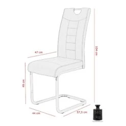 Chaise Cantilever Festola -Chaises Soldes 1000309910 211117 170153000513 SKETCH DETAILS P000000001000309910 sketch