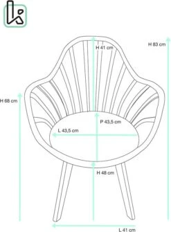 KAYELLES Chaise à Barreaux BOLD+ -Chaises Soldes 117de372ab2647a49b4c2e96bdf84a98