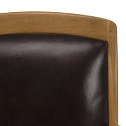 Fauteuil En Teck Et Cuir Marron -Chaises Soldes 1180d79954db4f12ac77cbf111c66d30