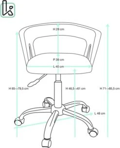 KAYELLES Chaise Bureau AYA (noir Marron) -Chaises Soldes 22919a376abb4b29b0cbc168173ce14e