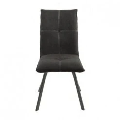 Lot 2 Chaises Tissu Pieds Métal - ARIA -Chaises Soldes 25d5d5ece7c94d439ad592b2a30df4db