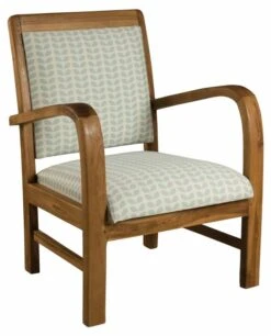 Fauteuil Pétales En Teck Et Tissu