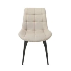 2 Chaises Tissu Noir Pieds Métal Noir -Chaises Soldes 3c4f30b6db8c4a2a8122dadc9d358ffd