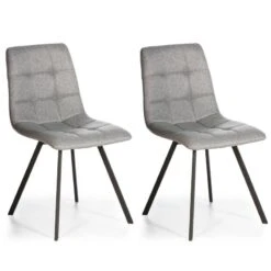 Set De 2 Chaises Mila Tapissées Vert -Chaises Soldes 4f5dca98538c4223824f5c611080c31b