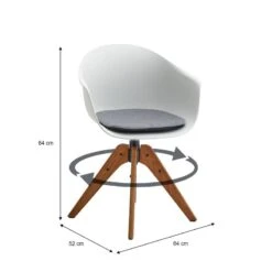 Fauteuil Pivotant DAVINA (Lot De 2) -Chaises Soldes 5fe43508863542fe902eb6b2333b0753