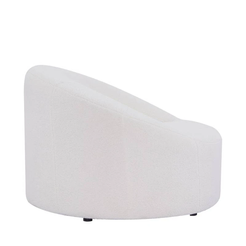 Fauteuil Design En Bouclette Ivoire 5 Fauteuil Design En Bouclette Ivoire – Image 5