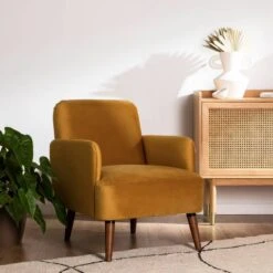 Fauteuil Rétro Velours Vert Forêt -Chaises Soldes 6ced196b31a646e289dce54b5a05a677