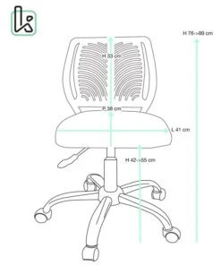 Chaise De Bureau Enfant SAWI (rose) -Chaises Soldes 6e84d087594643258687d754bb50081f