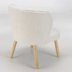 Fauteuil En Tissu Bouclette Blanc -Chaises Soldes 70fe13bf973843f7966c4b42c4af7366