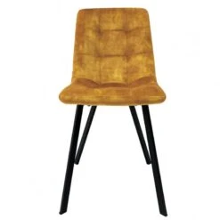 2 Chaises Velours Vert Piètement Métal -Chaises Soldes 750b9d627ec142808bfb7eaa78cf0d20