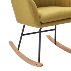 Fauteuil ELSA Tissu Gris Rocking Chair -Chaises Soldes 7df9fe6f24c84d0fb98c3da416313cd6