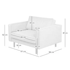 Fauteuil XL FORT DODGE -Chaises Soldes 8000001002 230328 500 SKETCH DETAILS P000000008000001002 sketch