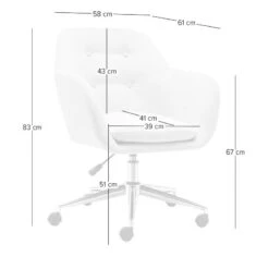 Chaise De Bureau Warschau -Chaises Soldes 8000046009 230414 500 SKETCH DETAILS P000000008000046009 sketch