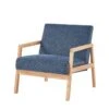 Fauteuil BONIFACIO En Tissu Bleu