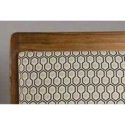 Fauteuil Hexago En Teck Tissu Vert -Chaises Soldes 918f66b9788a4167a496f253274d0c56