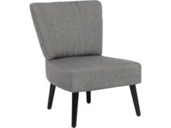 Fauteuil En Tissu Zoé - 1 Place - Gris
