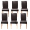 Chaise Littau Simlicuir Lot De 6