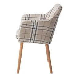 Chaise à Accoudoirs Leedy III -Chaises Soldes armlehnenstuhl leedy iii webstoff eiche massiv 4406720