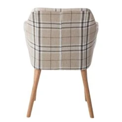 Chaise à Accoudoirs Leedy III -Chaises Soldes armlehnenstuhl leedy iii webstoff eiche massiv 4406724