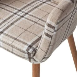 Chaise à Accoudoirs Leedy III -Chaises Soldes armlehnenstuhl leedy iii webstoff eiche massiv 4406732