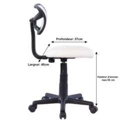 Chaise De Bureau MILAN -Chaises Soldes b296a26b51384fe785f105c20c701011