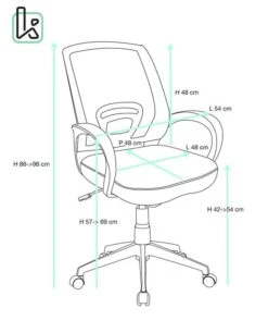 KAYELLES Chaise Bureau FLAG-E -Chaises Soldes b656d6deee004270a88a1a1f9dd42e79