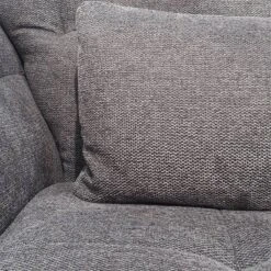 Fauteuil Capitonné Tissu Gris Chiné GALY -Chaises Soldes bb493940e0c14eae91da2123e65be82c