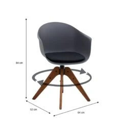 Fauteuil Pivotant DAVINA (Lot De 2) -Chaises Soldes c437c31870f64007b766547bedbda68f