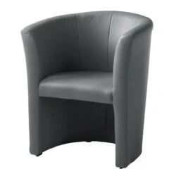 Fauteuil Cocktail Sinclair -Chaises Soldes cocktailsessel sinclair kunstleder grau 5141468