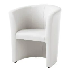 Fauteuil Cocktail Sinclair -Chaises Soldes cocktailsessel sinclair kunstleder weiss 5141348