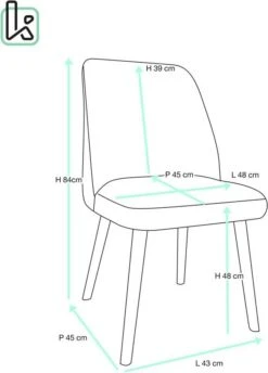 Chaise Scandinave Velours DIMA -Chaises Soldes d569af7c1767423195156b11f6f75321