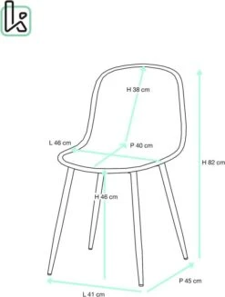 Lot De 4 Chaises De Cuisine Design YENI -Chaises Soldes dab826171c7e42b981ba49bd09b454aa