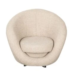 Fauteuil Pivotant Marvin -Chaises Soldes drehsessel marvin strukturstoff creme 1756550