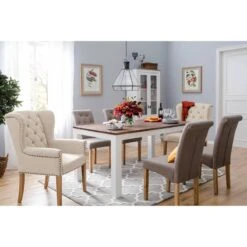 Chaise Madison -Chaises Soldes esszimmerstuhl madison webstoff eiche massiv beige 4762944