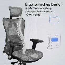 Chaise De Bureau SIHOO-J87 -Chaises Soldes f616e35b7558484caf3cb1a01d53da7a