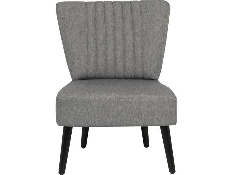 Fauteuil En Tissu Zoé - 1 Place - Gris 3 Fauteuil En Tissu Zoé - 1 Place - Gris – Image 3