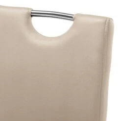 Chaise Cantilever Pasala -Chaises Soldes freischwinger pasala 2er set kunstleder cappuccino 3995412