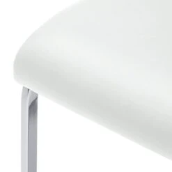 Chaise Cantilever Pasala -Chaises Soldes freischwinger pasala 2er set kunstleder weiss 3995384