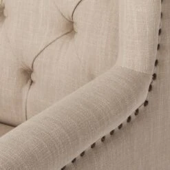 Chaise Madison -Chaises Soldes ohrensessel madison webstoff beige 311923