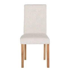 Chaises Capitonnées Jeanne (lot De 2) -Chaises Soldes polsterstuhl jeanne 2er set leinenstoff creme 1986258
