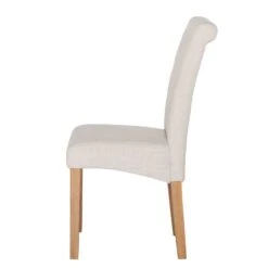 Chaises Capitonnées Jeanne (lot De 2) -Chaises Soldes polsterstuhl jeanne 2er set leinenstoff creme 1986262