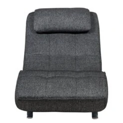 Fauteuil De Relaxation Long Island Tissu -Chaises Soldes relaxliege long island webstoff stoff parsa grau schwarz 3940920