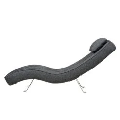 Fauteuil De Relaxation Long Island Tissu -Chaises Soldes relaxliege long island webstoff stoff parsa grau schwarz 3940932