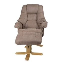 Fauteuil De Relaxation Bordeaux -Chaises Soldes relaxsessel lacanau mit hocker microfaser braun 446444