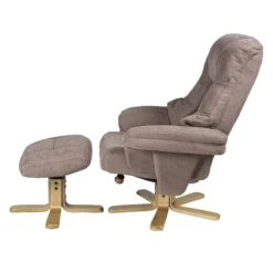 Fauteuil De Relaxation Bordeaux -Chaises Soldes relaxsessel lacanau mit hocker microfaser braun 446446
