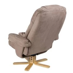 Fauteuil De Relaxation Bordeaux -Chaises Soldes relaxsessel lacanau mit hocker microfaser braun 446448