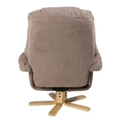 Fauteuil De Relaxation Bordeaux -Chaises Soldes relaxsessel lacanau mit hocker microfaser braun 446453